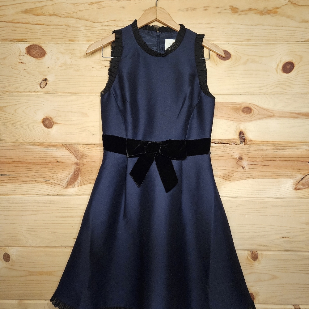 Kate Spade Blue A-Line Mini Dress Sleeveless
